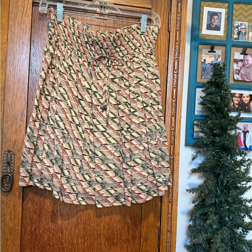 Anthropologie Multicolor Geometric Skirt